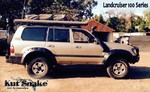 Kut Snake Flares Suit Toyota Landcruiser 100 series "Front And Rear"Monster Size
