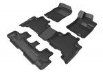 TruFit 3D Kagu 3 Row Floor Mat To Suit Prado 150 Series 2009 on Black