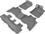 TruFit 3D Kagu 3 Row Floor Mat To Suit Prado 150 Series 2009 on Grey