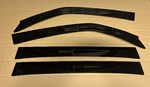 Slimline Dark Tint Weathershields x4 Australian Made Suit Landcruiser 300 Series